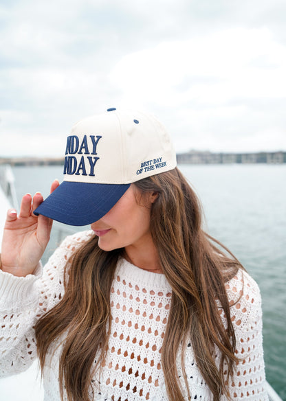 Sunday Funday - Navy Vintage Trucker Hat