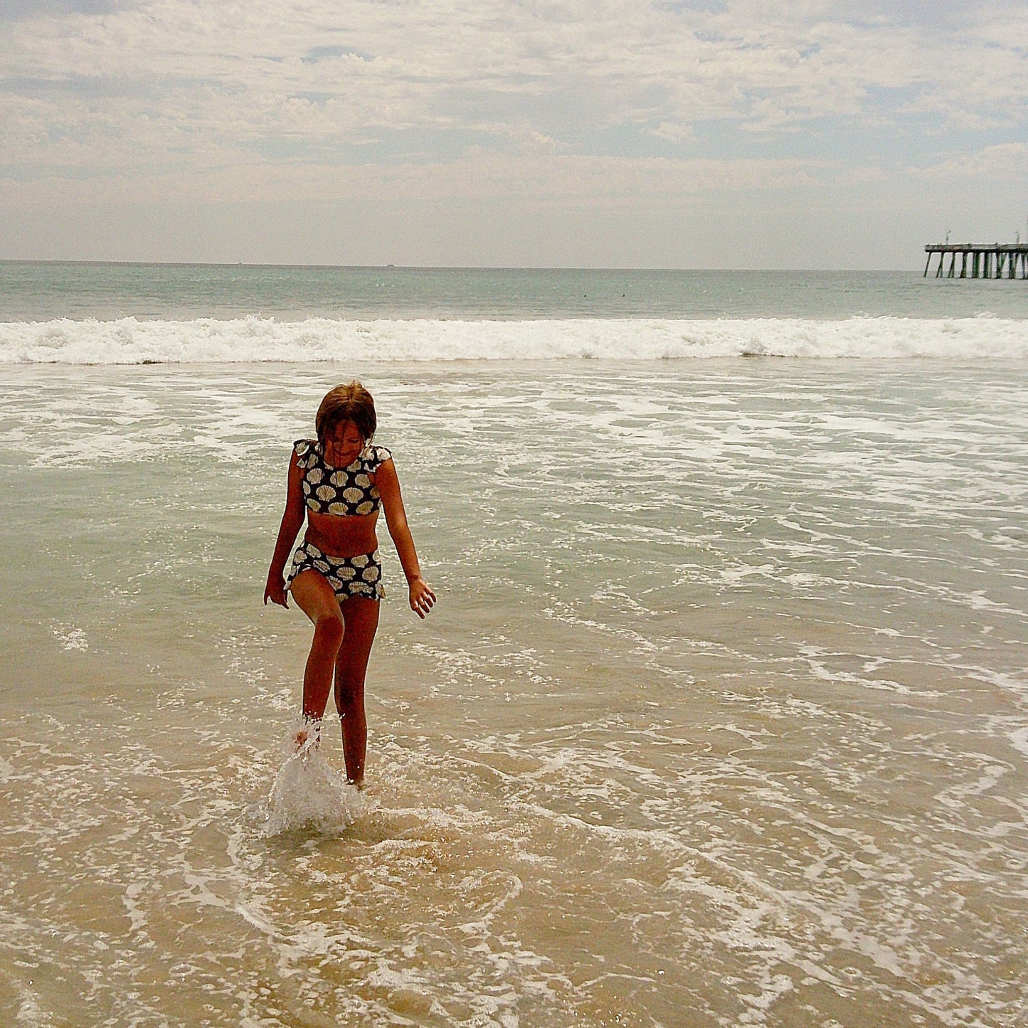 Girl's Two Piece Swimsuit | Seashells