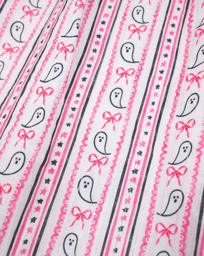 Ghost Stripe with Silver Lurex Pajama Set