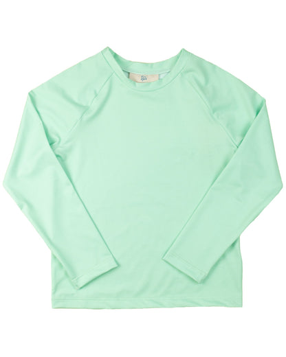 Rash Guard Long Sleeve in Sherbert Green- FINAL SALE