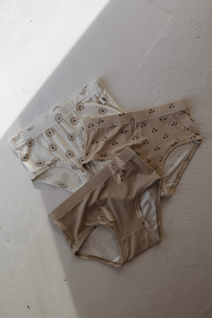 Girl's Bamboo Briefs (3 Pack) | Flora, Silly Goose & Daisy Fields