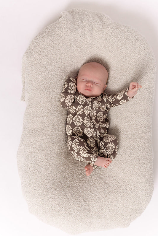 Bamboo Zip Pajamas | Retro Floral