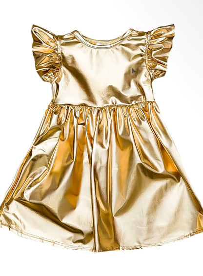 PREORDER | Gold Metallic Dress
