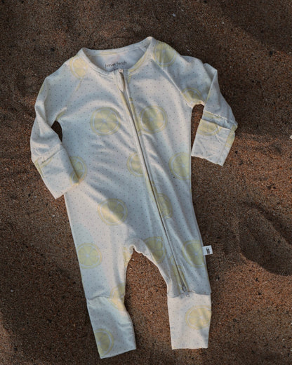 Bamboo Zip Pajamas | Lemon Drop