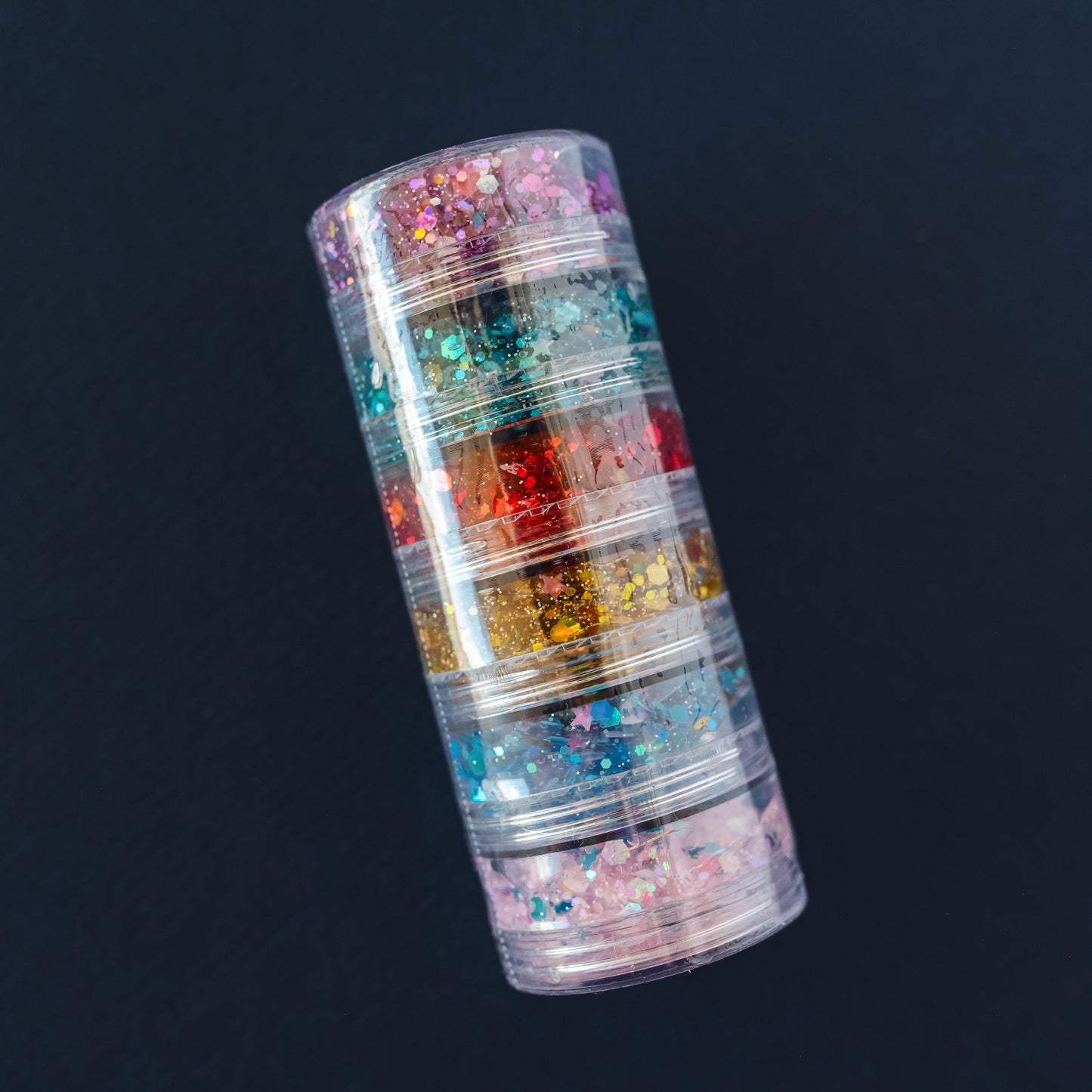 Jewel Tones Hair Glitter Stack