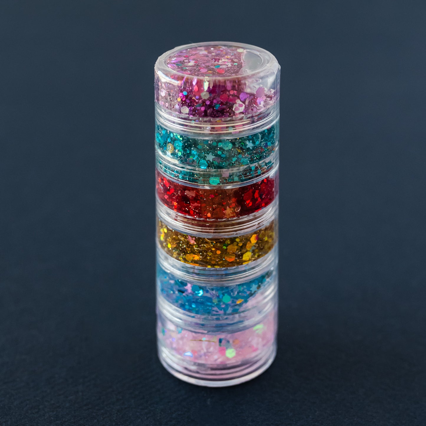 Jewel Tones Hair Glitter Stack