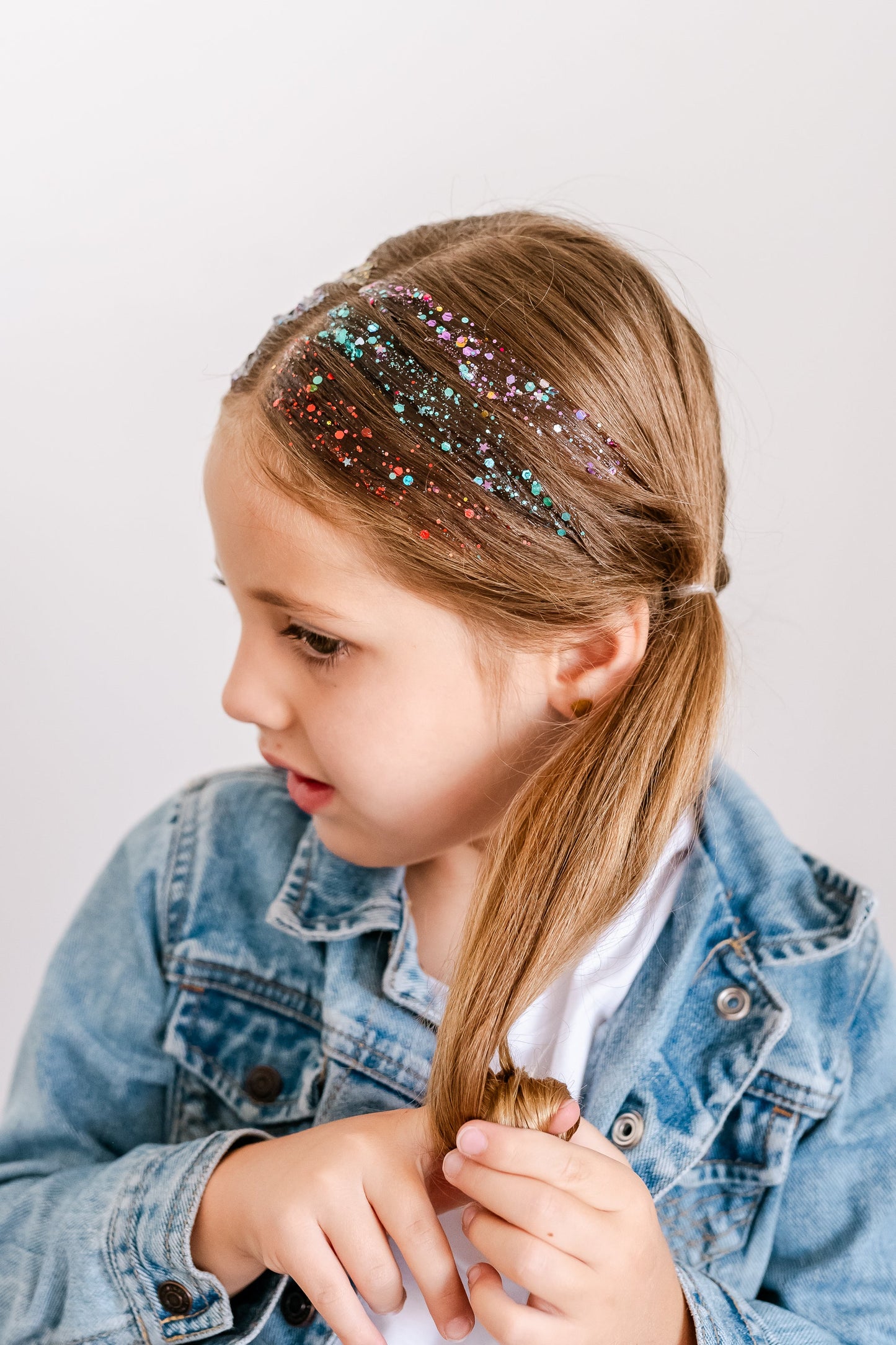 Jewel Tones Hair Glitter Stack