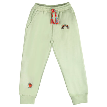 Green Fun Sweatshirt & Sweatpants Set