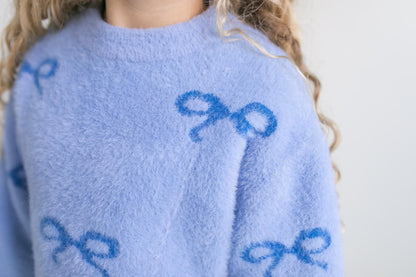 Harper Blue Bow Sweater