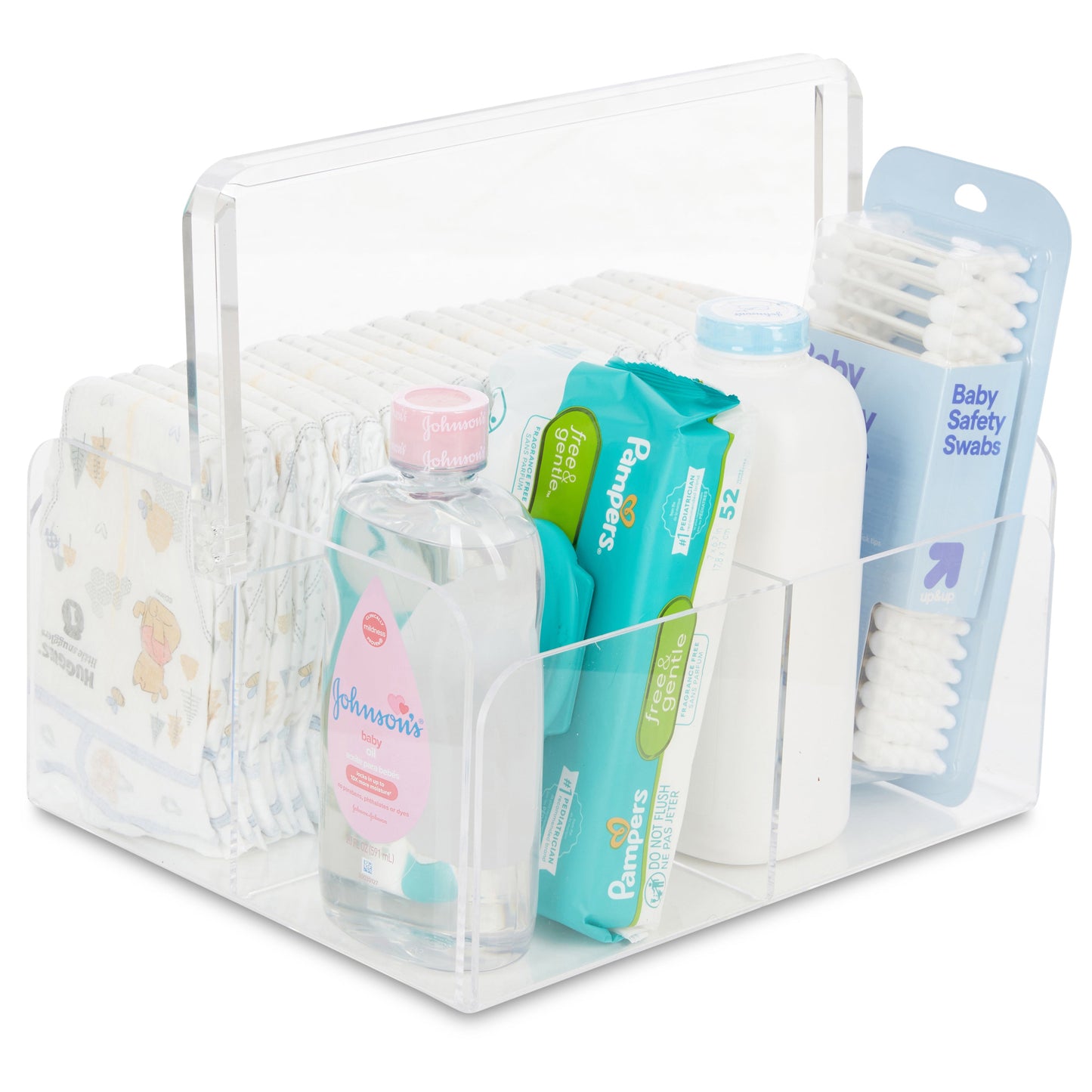 LELLOBABY™ - "Mommy Tool Box" Premium Acrylic Diaper Organizer