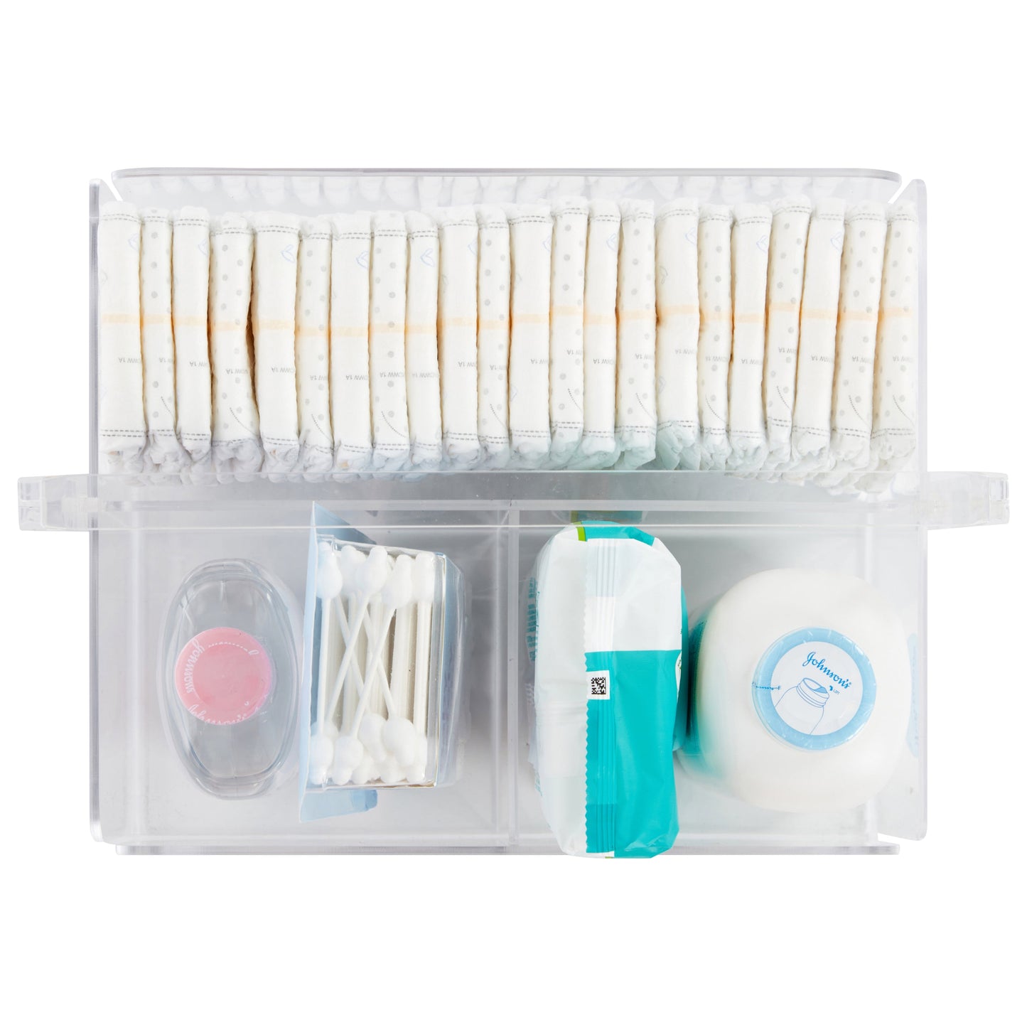 LELLOBABY™ - "Mommy Tool Box" Premium Acrylic Diaper Organizer