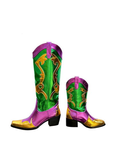 Metallic Cowboy Boots - Toddler