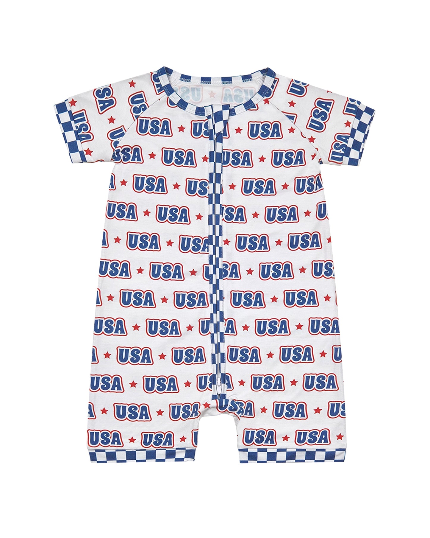 Bamboo Shorty Romper | USA