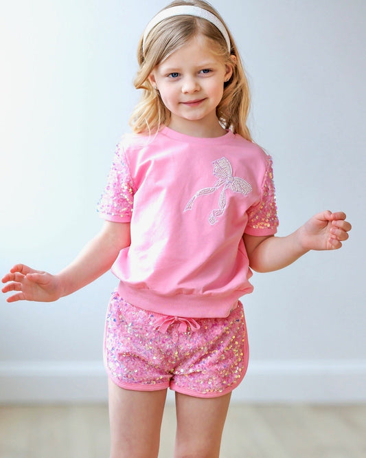 Sparkle Sport Set ~ Pink Bow