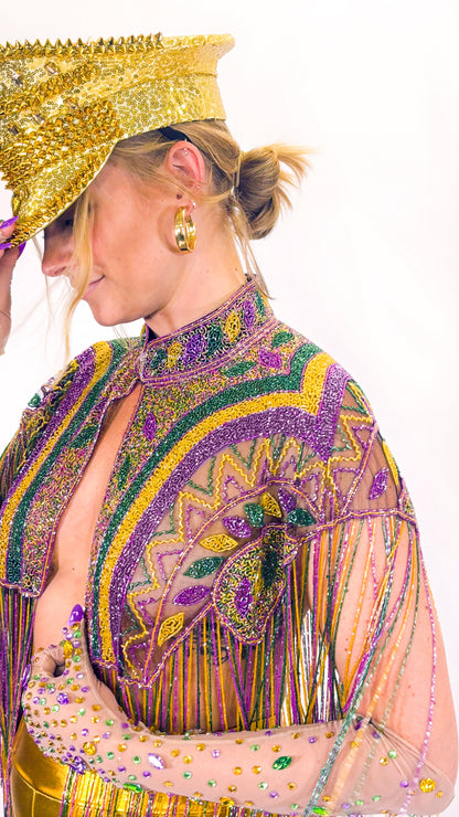 Beaded Fringe Capelet