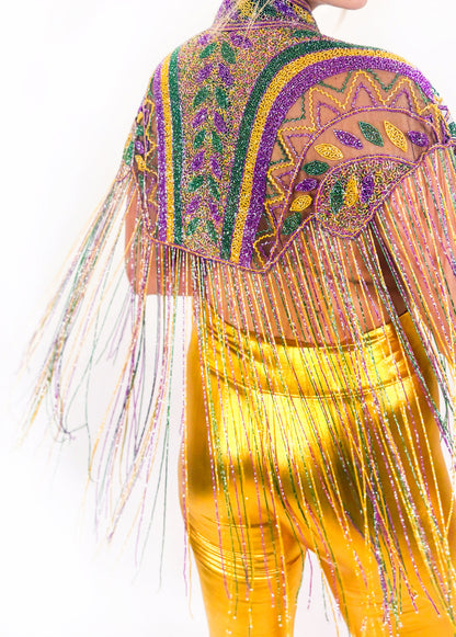 Beaded Fringe Capelet