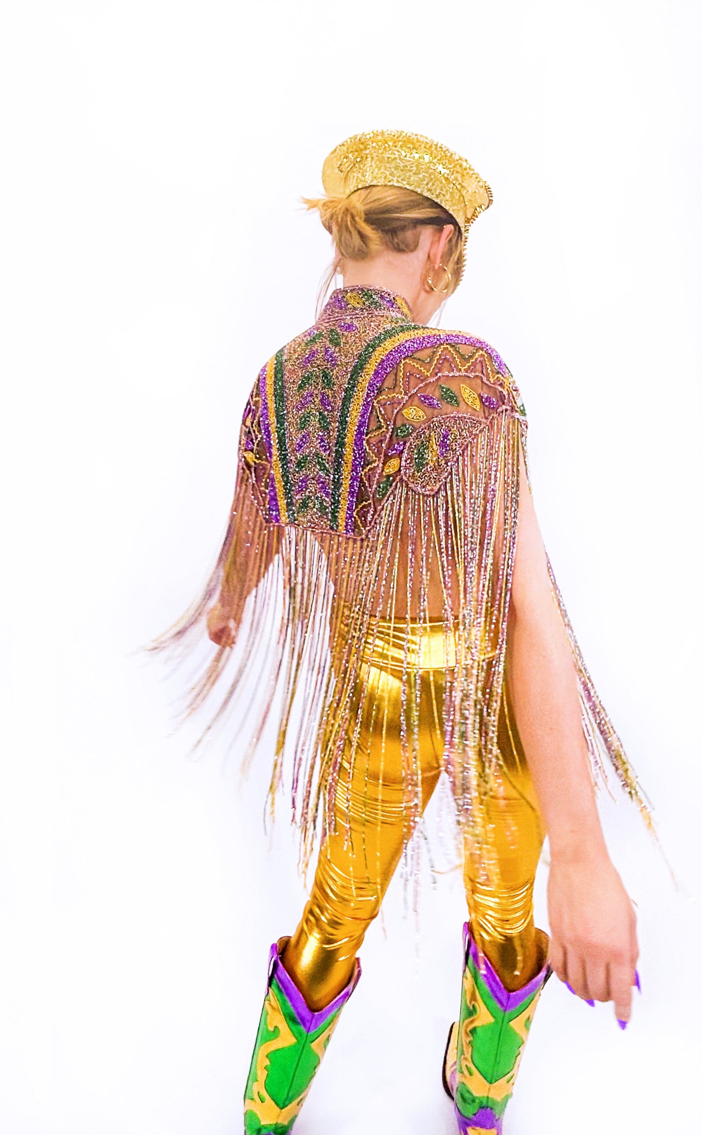 Beaded Fringe Capelet
