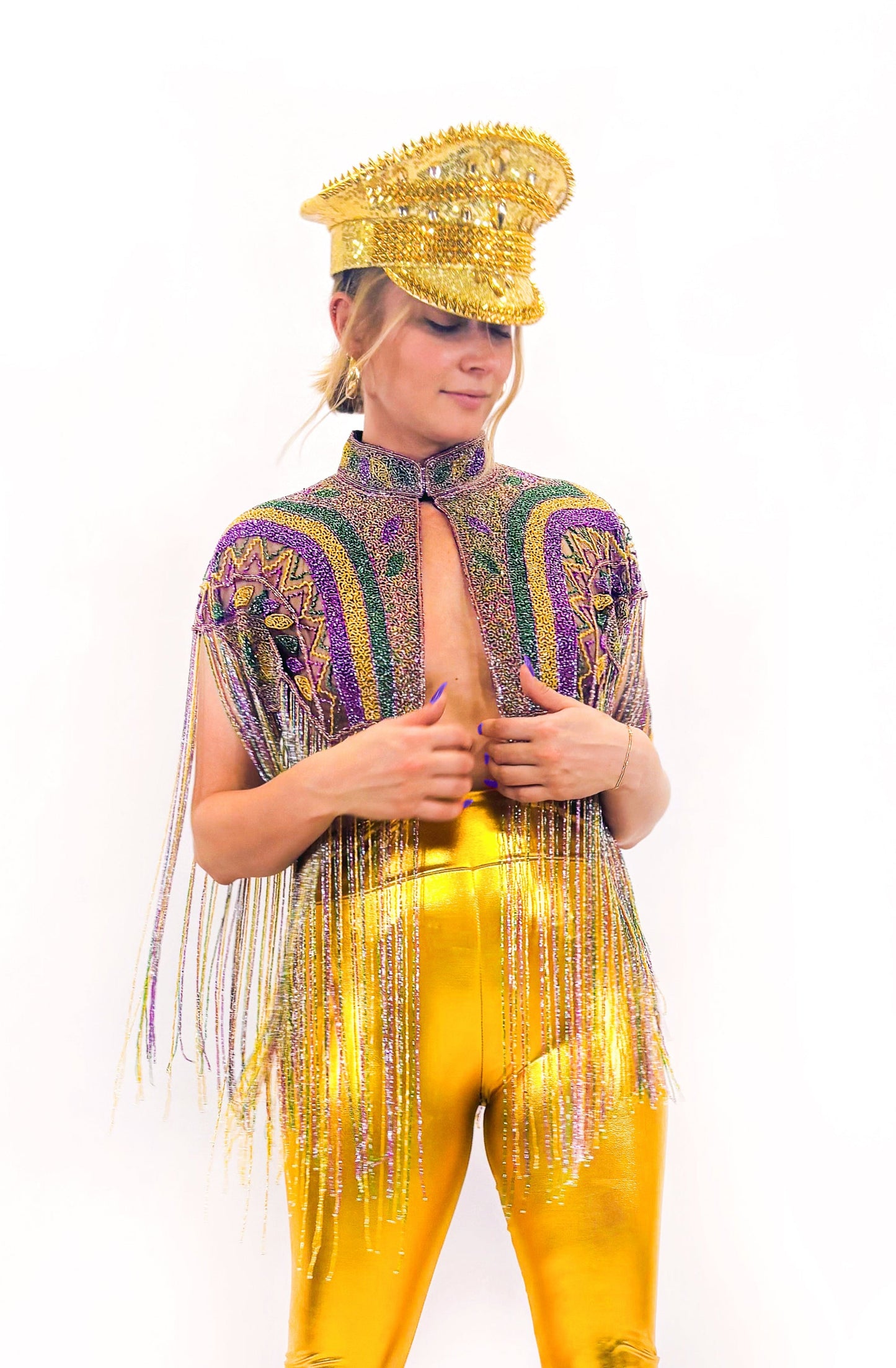 Beaded Fringe Capelet