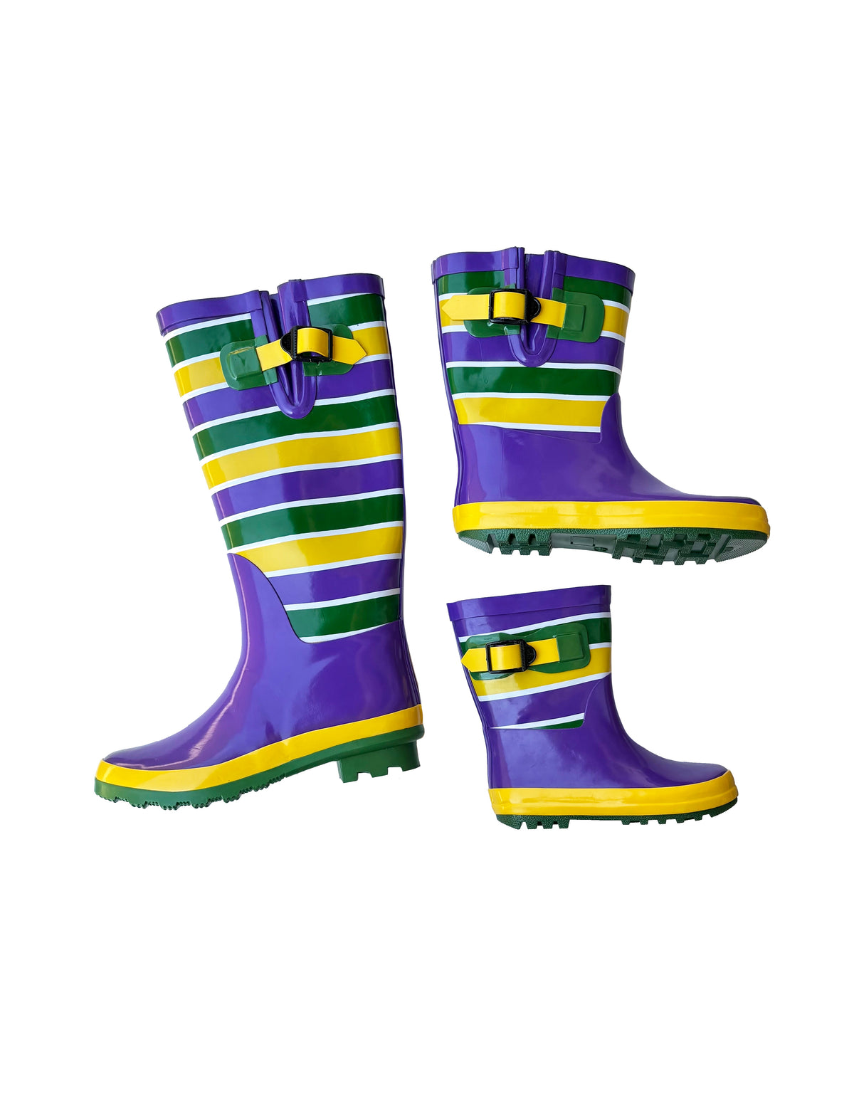 Unisex Striped Rain Boots - Toddler