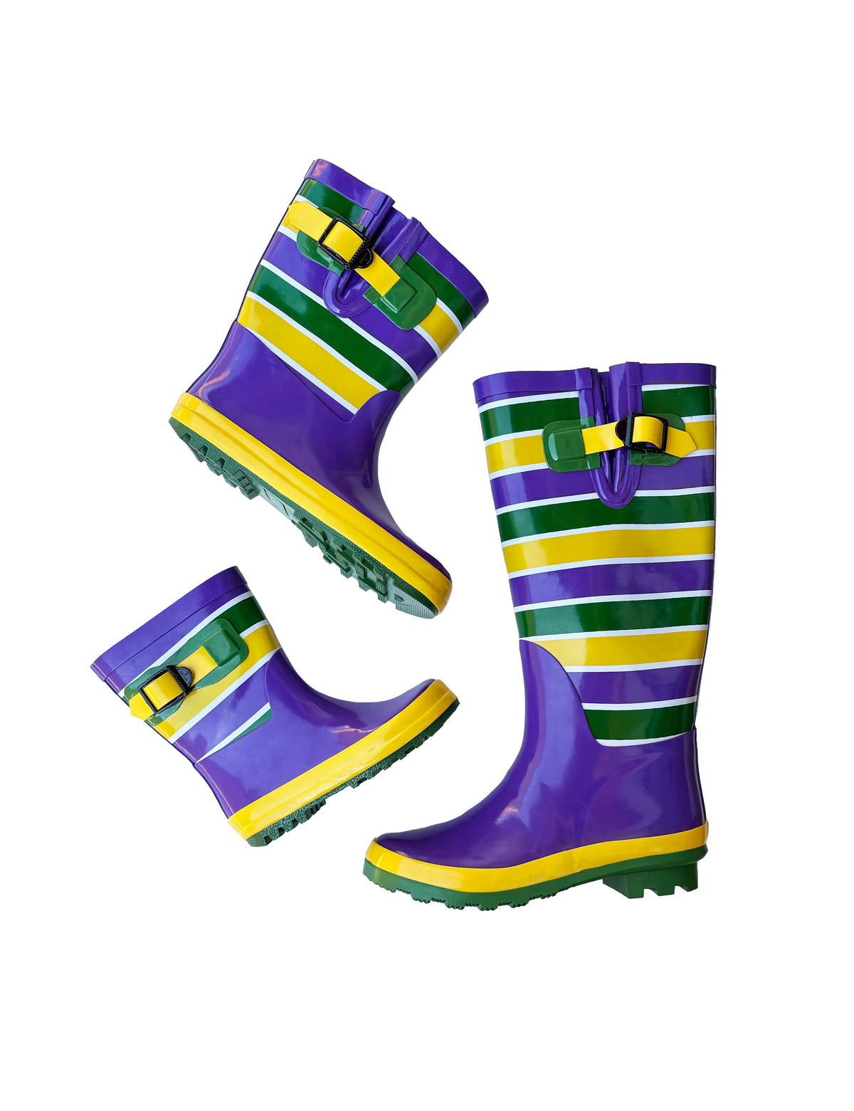 Unisex Striped Rain Boots - Toddler