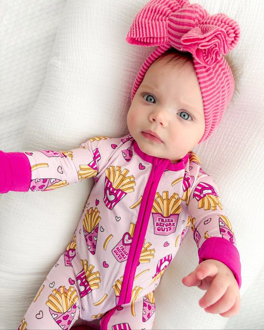 Bamboo Zip Romper | Fries Before Guys