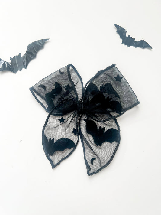 XL Bats, Moon & Stars Tulle Bows