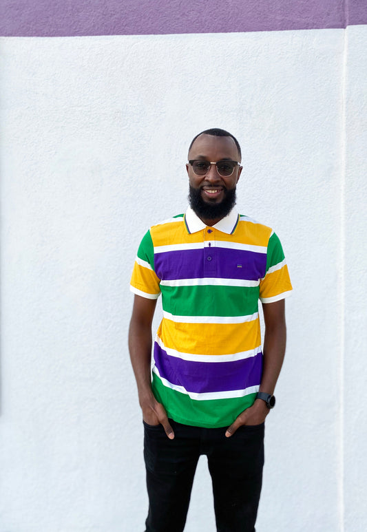 Thick Stripe Rugby Adult Short Sleeve