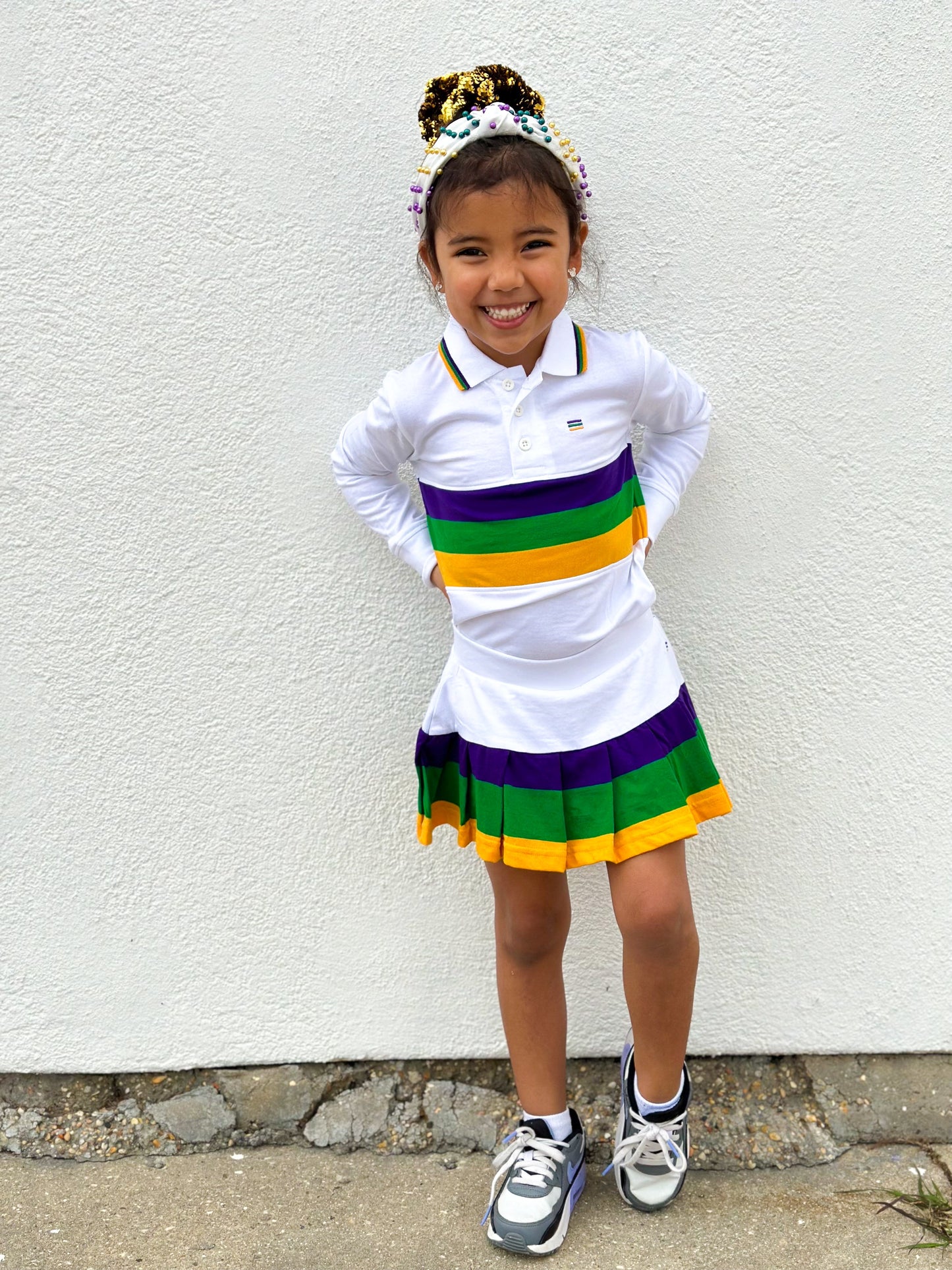 Skorts Youth Pleated - White