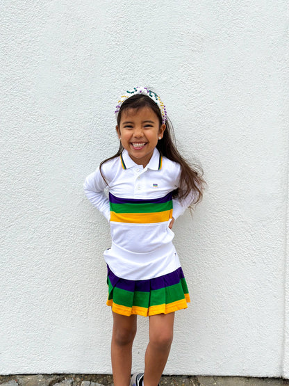 Skorts Youth Pleated - White
