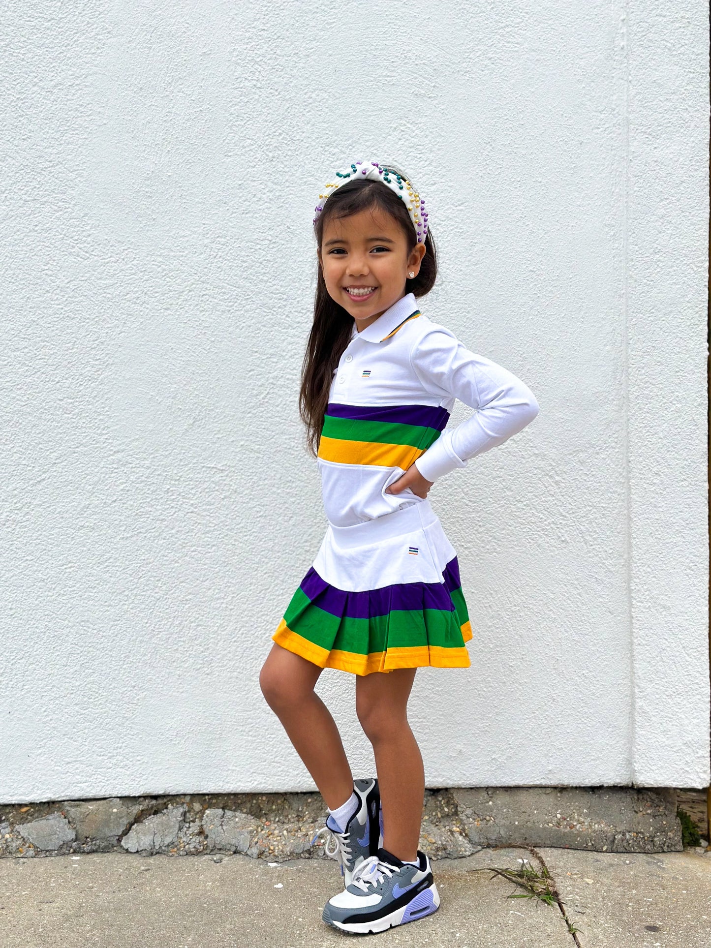 Skorts Youth Pleated - White