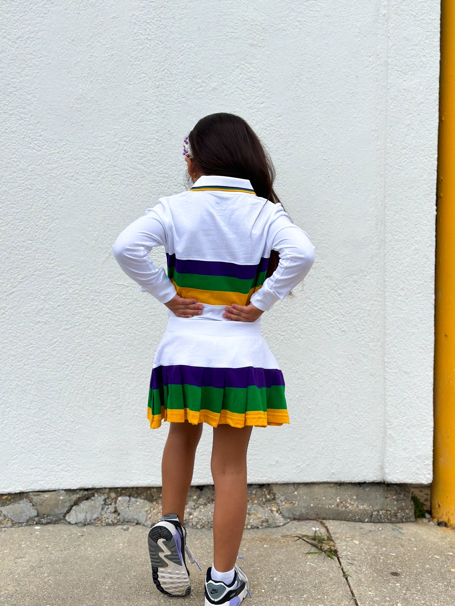 Skorts Youth Pleated - White