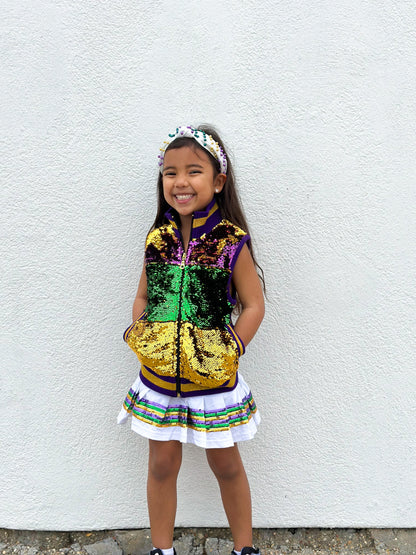 Sequin Vest PGG Stripe Youth
