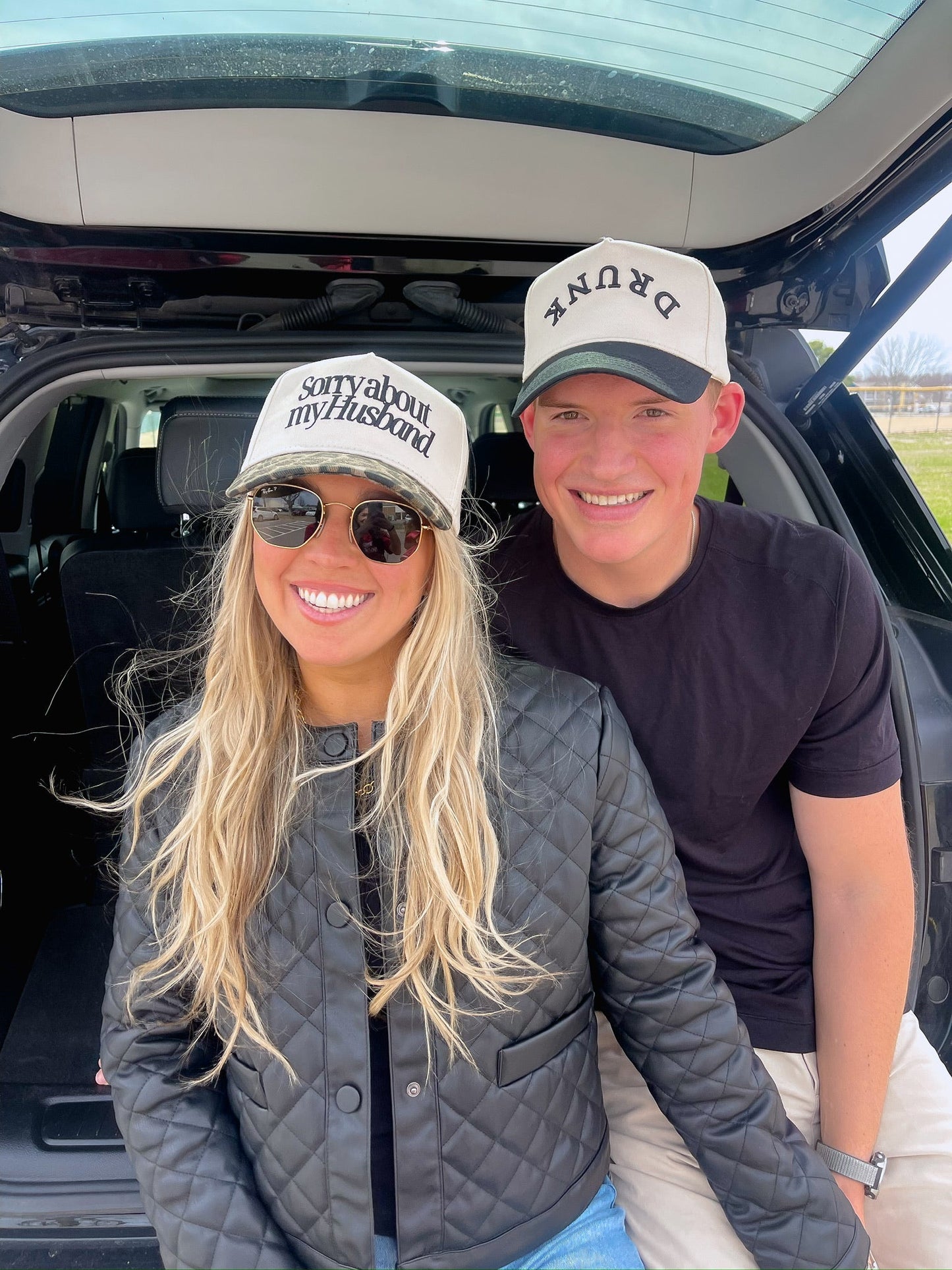 Sorry about my Husband / Wife Vintage Trucker Hat