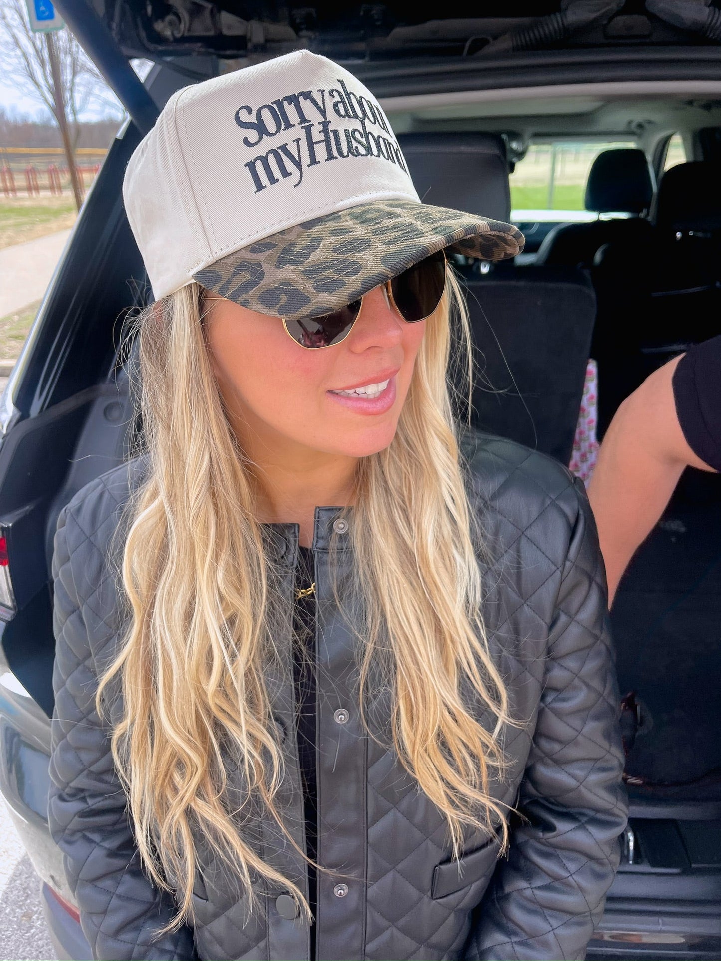 Sorry about my Husband / Wife Vintage Trucker Hat