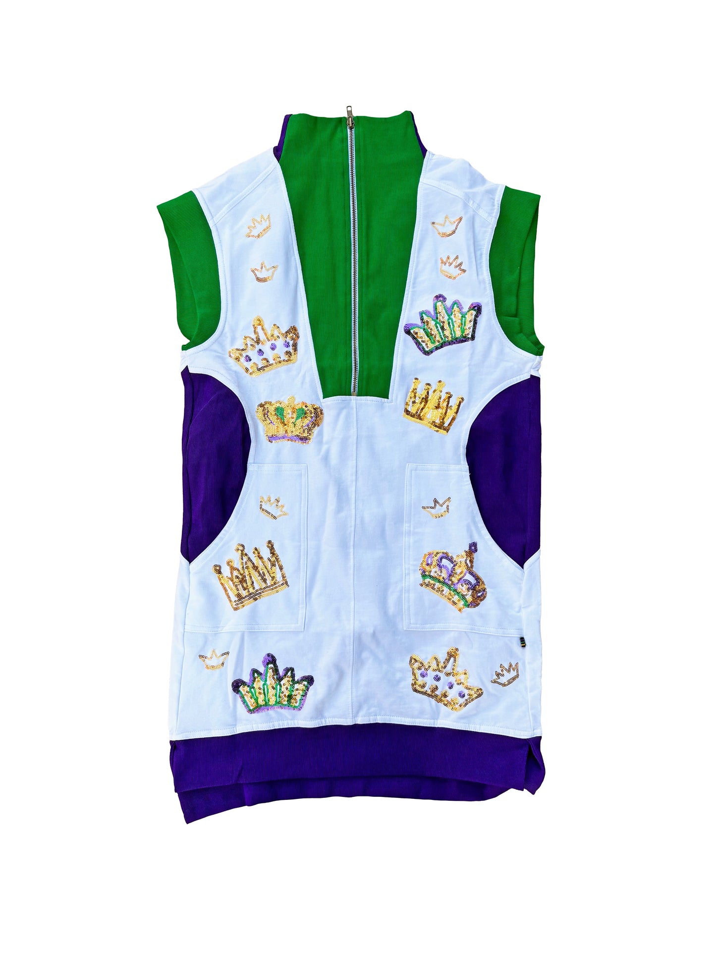 Adult Crowns Tennis Dress – White
