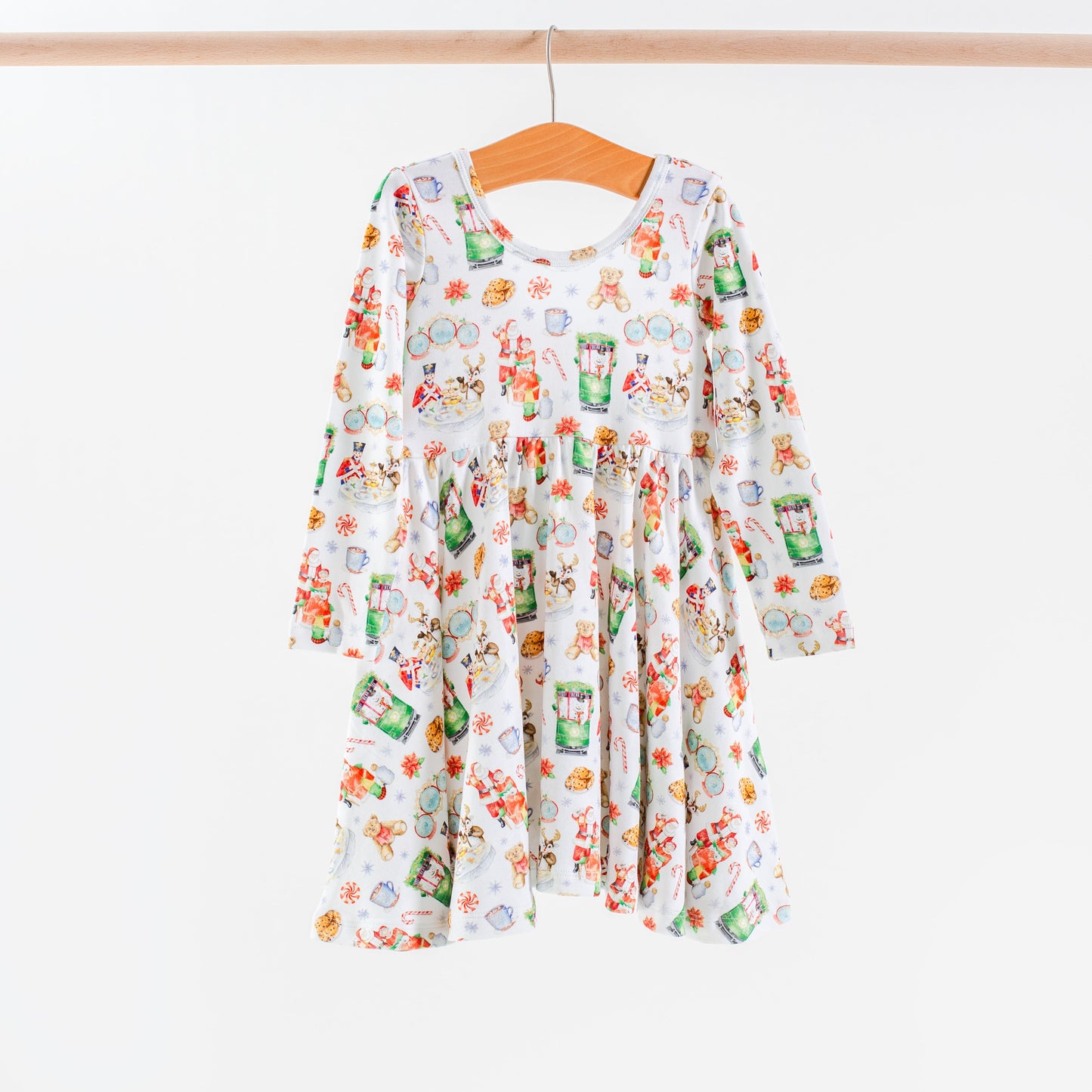 Teddy Bear Tea Organic Cotton Dress for Kids