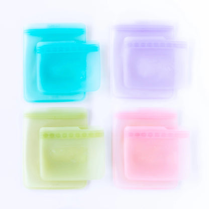 Silicone Flat Reusable Bag 2 Pack