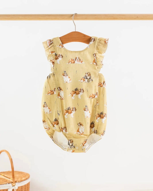 MVP: Louisiana Saints Organic Muslin Bubble Romper