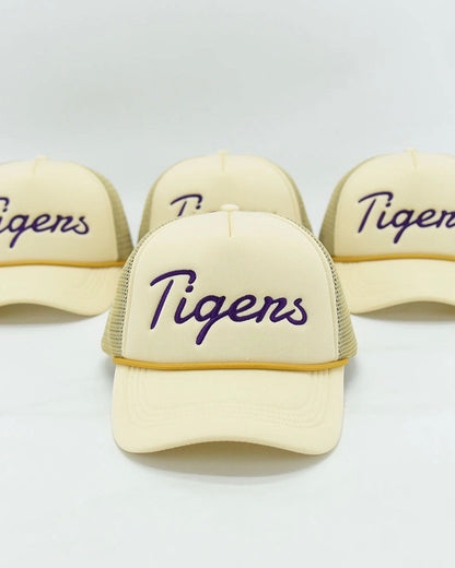 Unisex Script Tigers Adult Hat