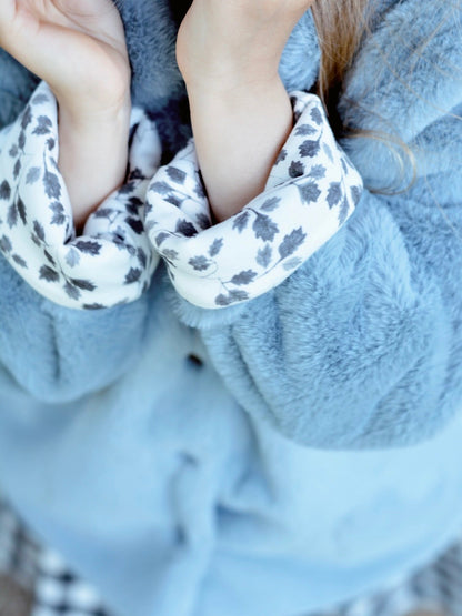 PREORDER | Blue Faux-Fur Jacket