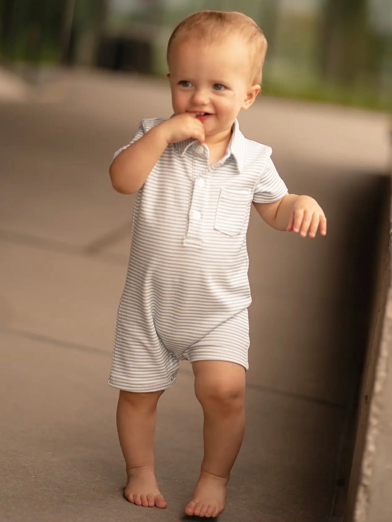 Rhett Romper | Beacon Blue