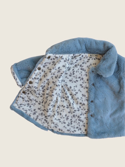 PREORDER | Blue Faux-Fur Jacket