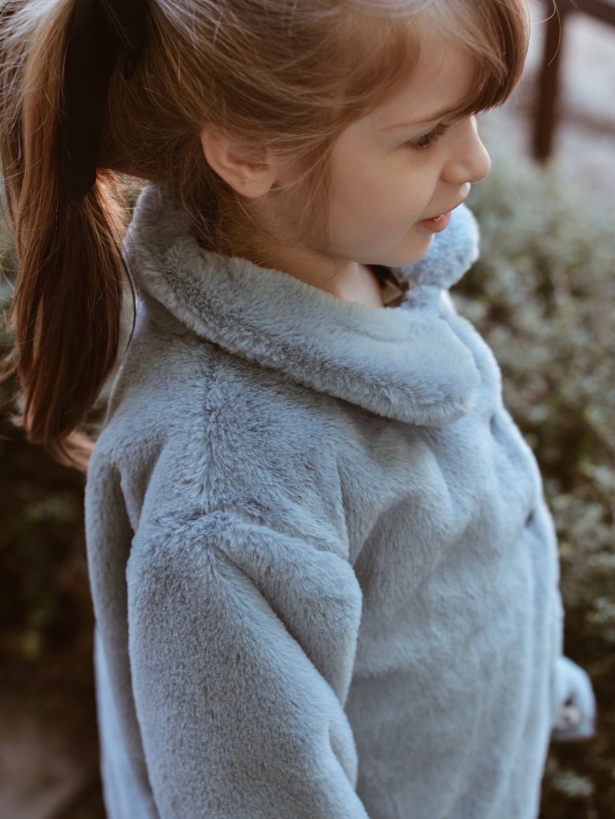 PREORDER | Blue Faux-Fur Jacket