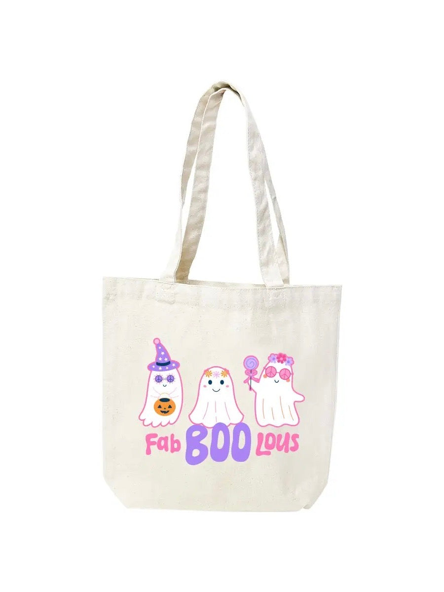 Fab-Boo-Lous Small Canvas Tote