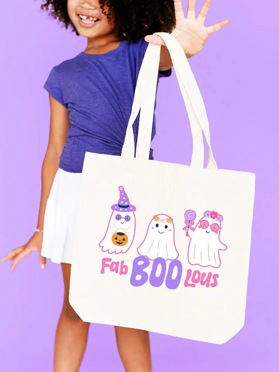 Fab-Boo-Lous Small Canvas Tote