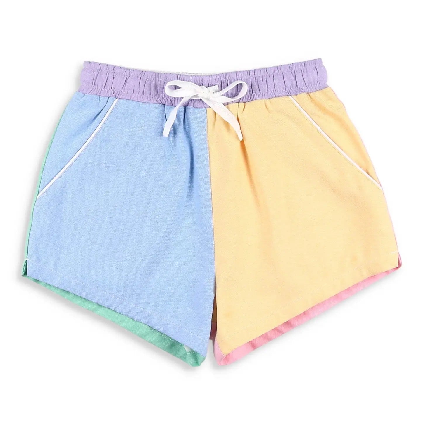Boys Shrimp Shorts | Colorblock Oxford