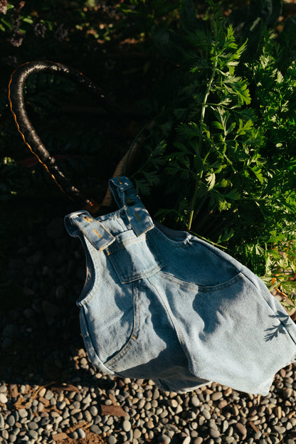 The Oversized Denim Dungaree Baby