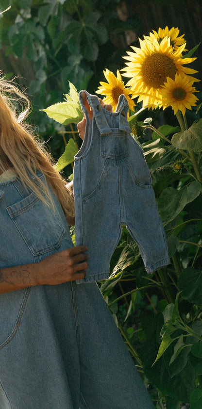 The Oversized Denim Dungaree Baby