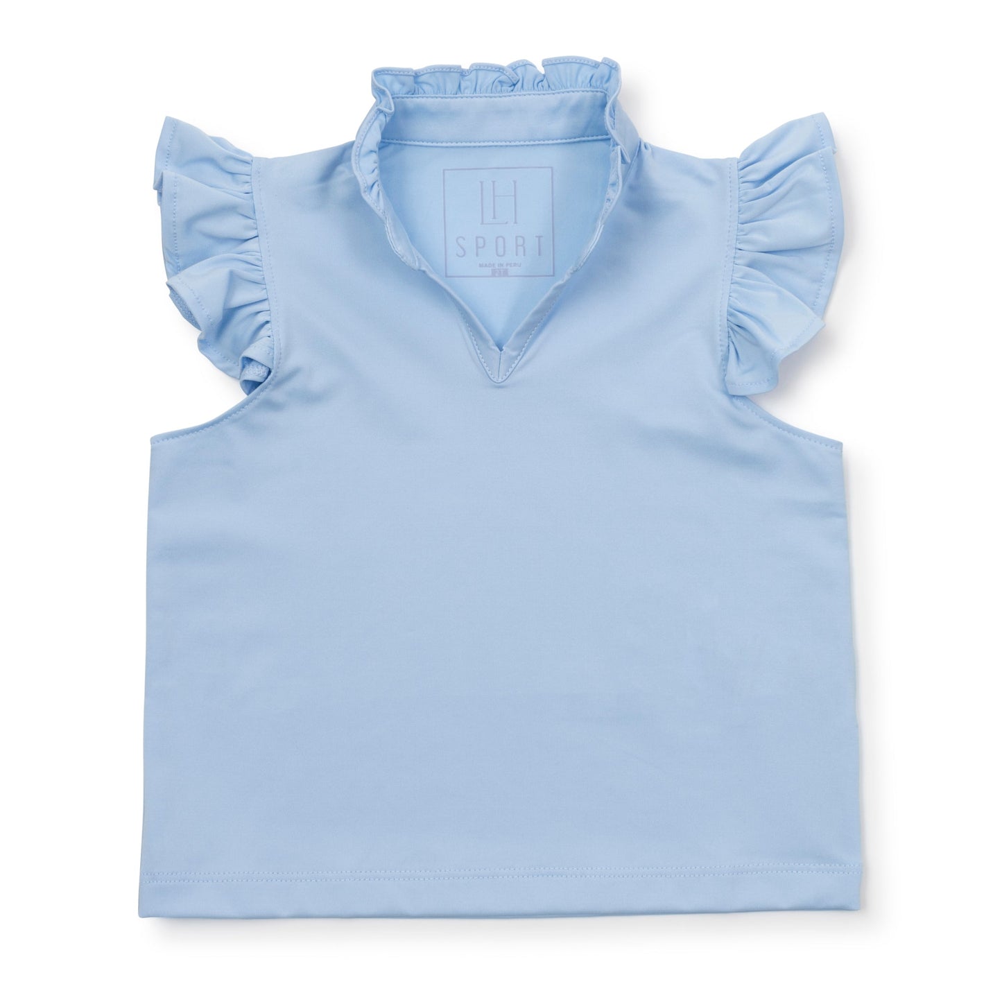 Ellie Girls' Sleeveless Performance Top | Light Blue
