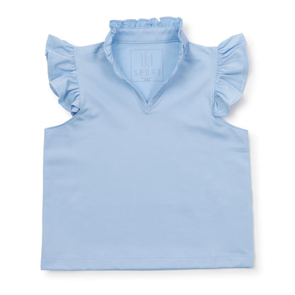 Ellie Girls' Sleeveless Performance Top | Light Blue